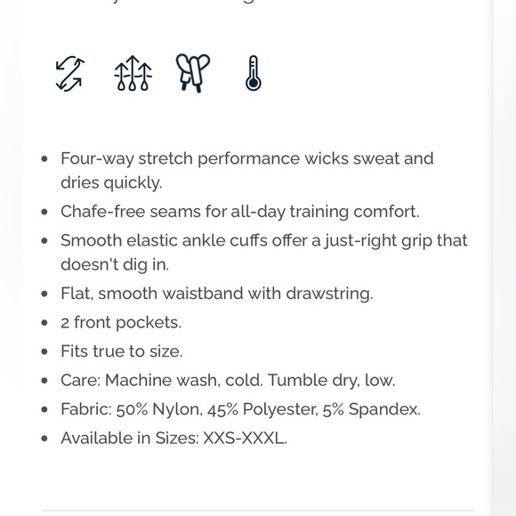 Zyia Active Cozy Navy Joggers!  Cult favorite, size XL. - Picture 7 of 7